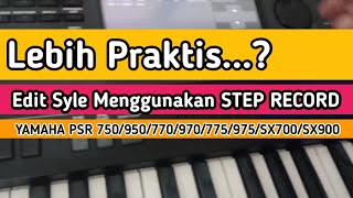 Membuat style menggunakan Step Record