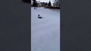 Manitoba Winter Activity - Tobogganing - Selkirk Manitoba / Shorts