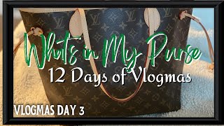 What's In My Purse | Winter Edition | 12 Days of Vlogmas