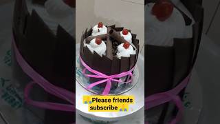 black forest cake design ideas/#cake #blackforest #making #trending #viral #chocolate #shorts