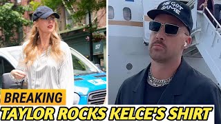 Fans Cant Get Enough As Taylor Swift Borrow a Sweatshirt from Travis Kelce’s Closet?