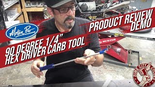 Motion Pro 90 Degree 1/4" Hex Driver Carb Tool Review & Demo