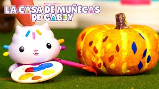 🎃 Pinta calabazas y aprende colores con Gabby 🎨 | LAS AVENTURAS DE LA CASA DE MUÑECAS DE GABBY