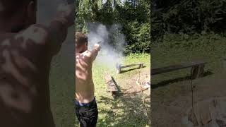 Slow motion compilation (1911, 9mm derringer and .22 rifle)