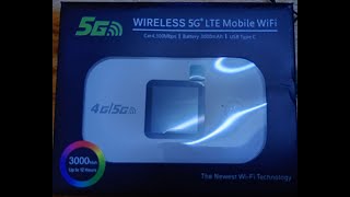 Unboxing Wireless 4g/5g Lte mobile Wifi