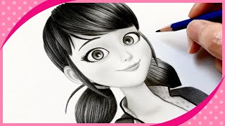 Drawing Miraculous🐞Marinette pencil sketch