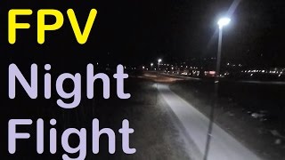 FPV airplane night flying with Runcam OWL camera