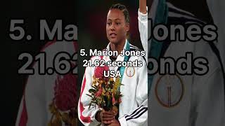 Top 10 Women's 200 Meters Records in the World