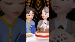 Happy birthday celebration Cartoon couple with new character #shorts