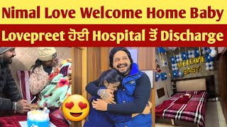 Nimal Love Welcome Home Baby Video💕🥰 | Lovepreet kaur pregnancy video | love nimal masoun new video