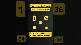 trova il numero più grande Gioco interattivo online d'intelligenza gratis #tiktokreupload #fashion