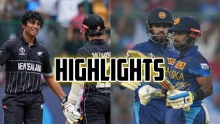 Newzealand vs srilanka highlights| world cup 2023