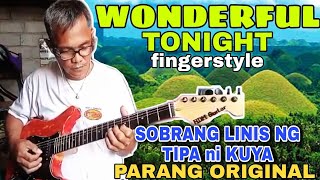 WONDERFUL TONIGHT Fingerstyle - Wow Grabi ang linis ng tipa ni kuya galing