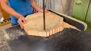 Skillful Woodworking Techniques // Unique Woodworking Ideas To Make Chairs From Thin Wooden Slats