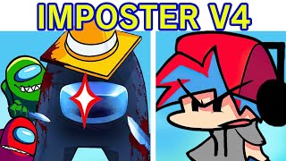 Friday Night Funkin' VS Impostor V4 FULL WEEK + Cutscenes (FNF Mod/Danger/Black) (Among Us)