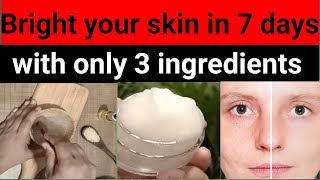 DIY brightning night cream#acne#scars removal cream#easiest way to bright & glam your skin