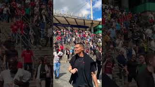 Man City & Man United fans arrive at Wembley Park for the 1st all Mancunian FA Cup Final