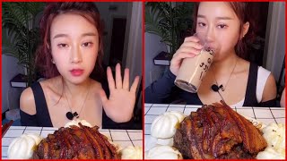 [ Hot girl mukbang]Asmr Fast Food |Color Food| Eating sounds | Real sounds #3