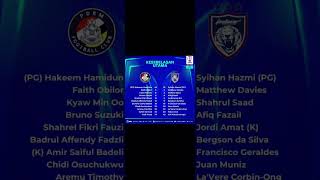 First eleven JDT, vs PDRM FC | LS 7 | Malaysian Super League