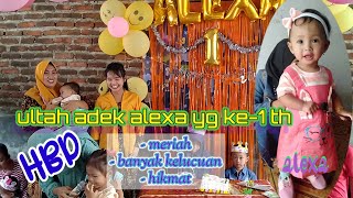 Acara ultah adek alexa ke- 1th || banyak keseruan dan kelucuan di acara ini,,obyar uang koin