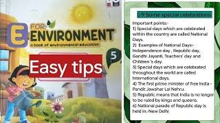 Class 5|| EVS || L-9 E for environment ||Some important celebrations