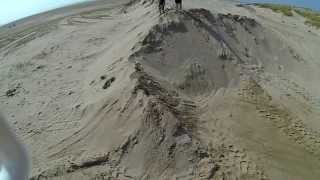 DJI Phantom filming Losi 8ight-E On Blackpool beach