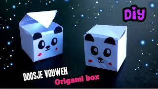 ❤ DIY: DOOSJE vouwen van papier MAKKELIJK! ❤ Knutselen met papier, origami easy