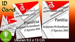 Desain kartu ID Card panitia lomba 17 Hut RI