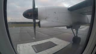 ==✈ Start z Bydgoszczy do Warszawy | PLL LOT | Bombardier Q400 ✈