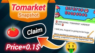 Tomarket Lunching News | Snapshot on 2nd September | Instant Join Tomarket for Earn $Tomatoes