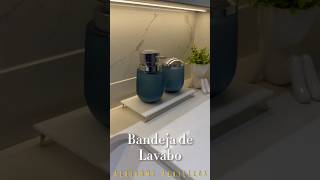 Deixe o seu lavabo ainda mais elegante com a bandeja em acrílico para passando e banheiro 😍🥰🤩