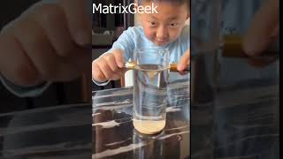 Magic water trick with batteries