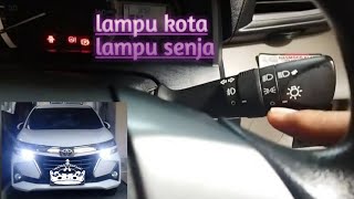 Cara Menyalakan Lampu Kota Mobil Avanza 2019 #otomotif #avanza