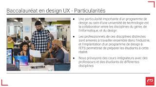 Baccalauréat en design d’expérience utilisateur (UX)