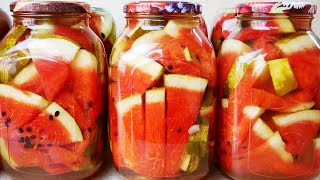 арбузы на зиму мировая закуска мамины рецепты 🍉🍉🍉Qarpız hazırladım.Hələ belə dadlı TURŞU yeməmisiz