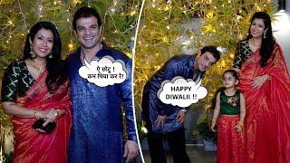 Ye Hai Mohabbatein Star Karan Patel HOSTS A Beautiful Diwali Party With Family | Lehren Small Screen