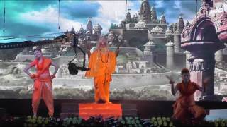 श्री राम कथा सुनाते लव कुश नृत्य सहित ,रामायण मंचन ,कोलकता में