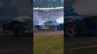 RB-powered S15 slays tires! #drift #s15 #rb26dett #formuladrift #silvia #drifting #formulad #jdm