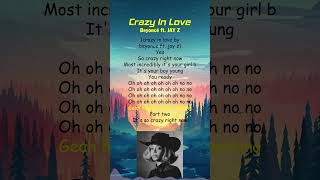 Beyoncé ft. JAY Z - Crazy In Love (Lyrics) #shorts