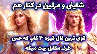 شاینی و مرلین در کنار هم - قوی ترین فال قهوه ۳ کاپ که حس طرف مقابل بهت میگه @merlintarott