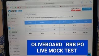 IBPS RRB PO LIVE MOCK TEST SCORE ? @OliveboardApp #smartkeeda