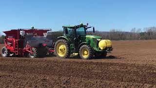 Potato planting in Nictaux, NS April 6, 2020