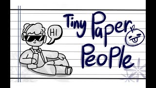 Tiny Paper People I put around my house