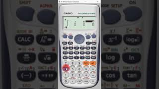 Determinant of Matrix by Calculator #shorts