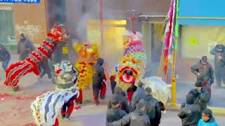 More Firecrackers !! Lion Dance | Boston Chinese Freemasons