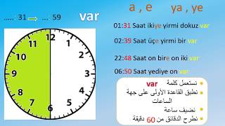 كم الساعة باللغة التركية-- ملخص الاجابة عن سؤال كم الساعة بالتركية بطريقة بسيطة في 5 دقائق فقط.