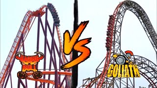 Raging Bull vs. Goliath (Coaster Battles)