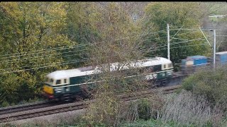 69005 + 69006 coming out of Hertford East this morning