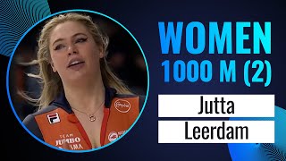 Jutta LEERDAM (NED) | Winner | 1000m (2) Women Sprint | Inzell 2024 | #SpeedSkating