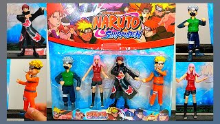 Naruto Shippuden - Bonecos Naruto Uzumaki, Kakashi Hatake, Sasori, Sakura Haruno